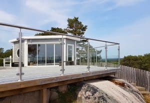 Rostfreies Glasgeländer